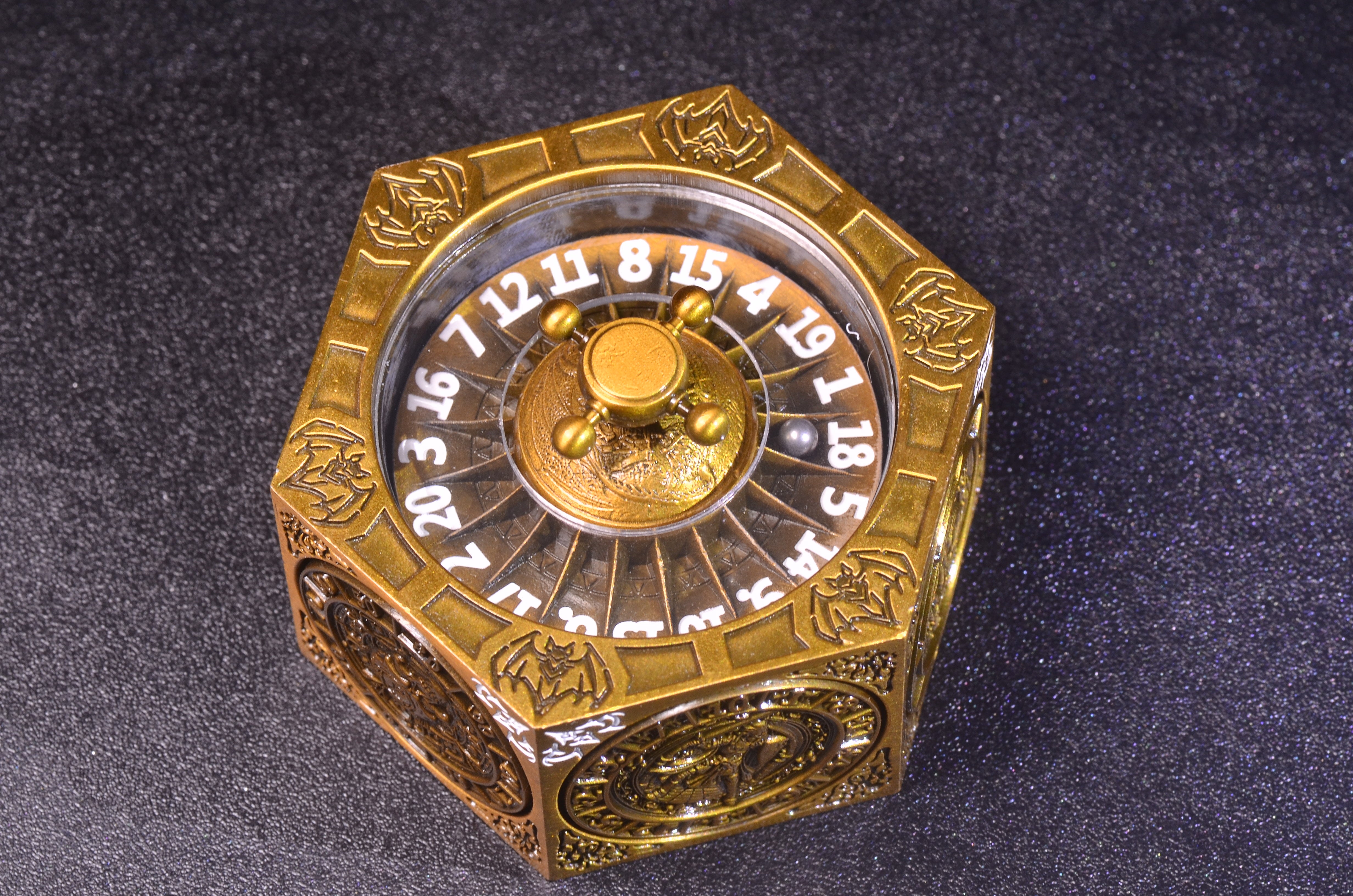 DND Arcane Cube Spinner DICE – All-in-One Dice Tower in Your Pocket