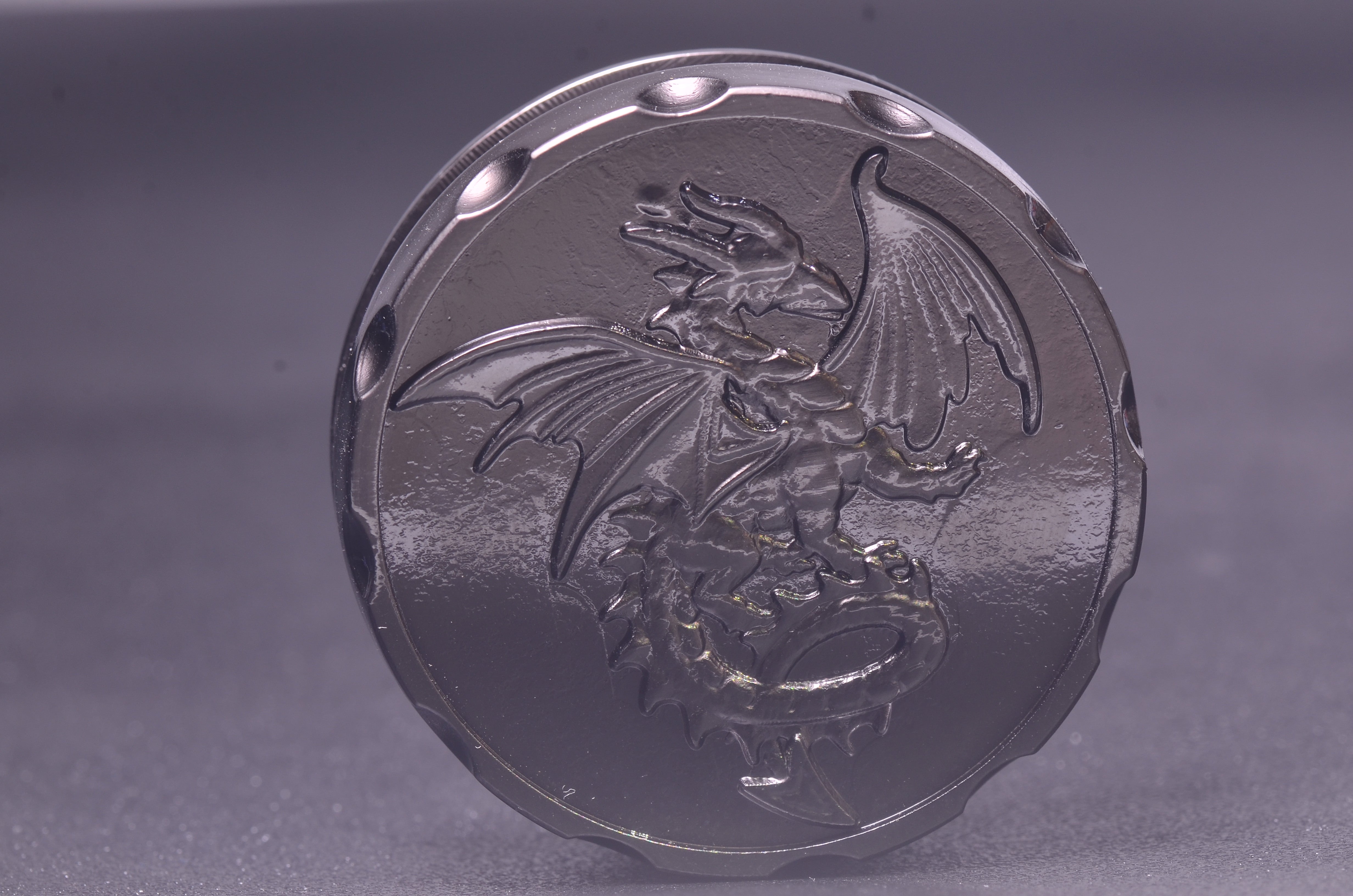 DND Roulette D20 dice – Unique Casino DICE-Inspired Dice with Dragon Engraving-D20 coin dice spinner