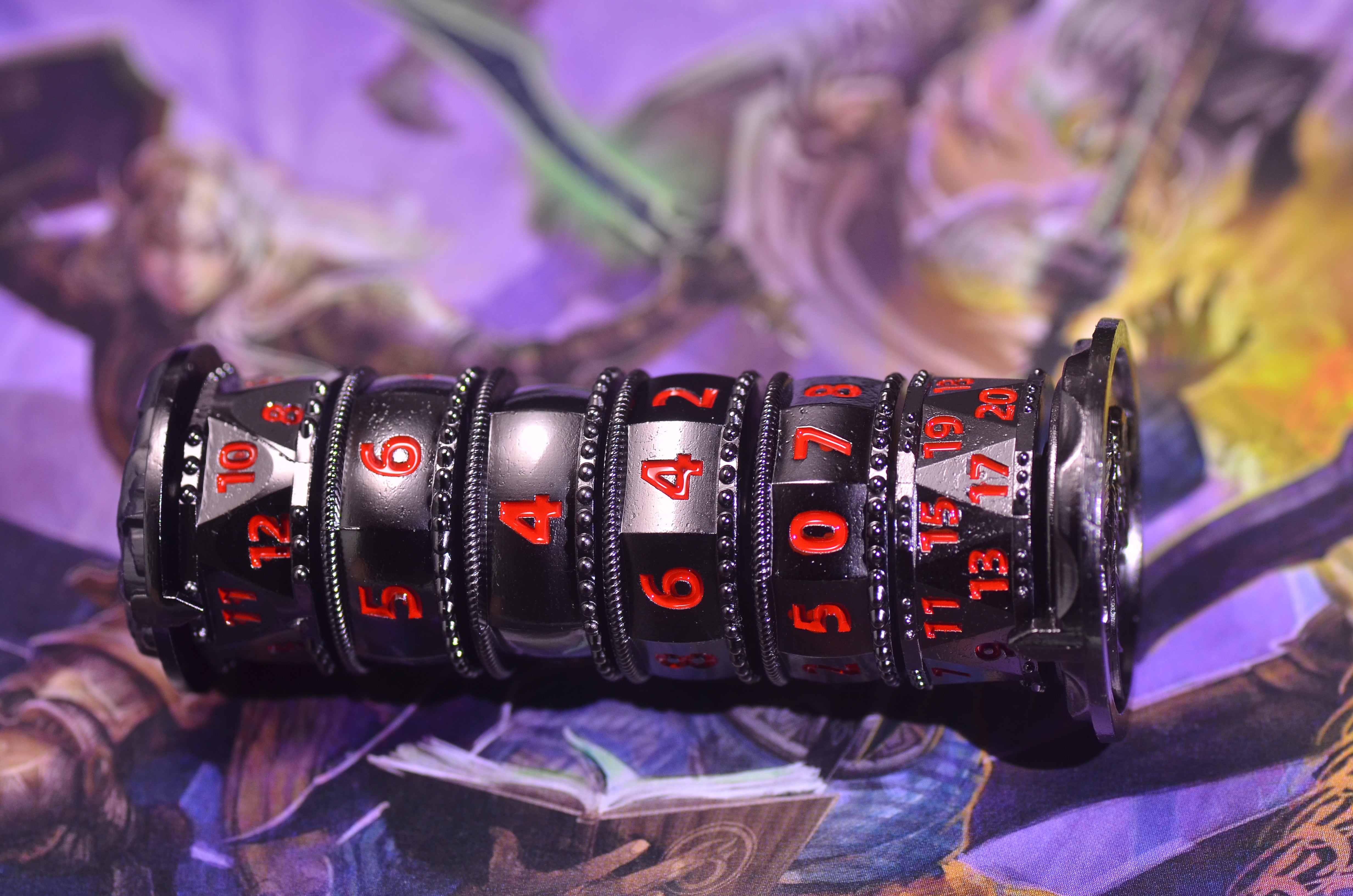 Rotating Prayer Wheel Dice - Unique Spinning Dragon Cylinder for DND