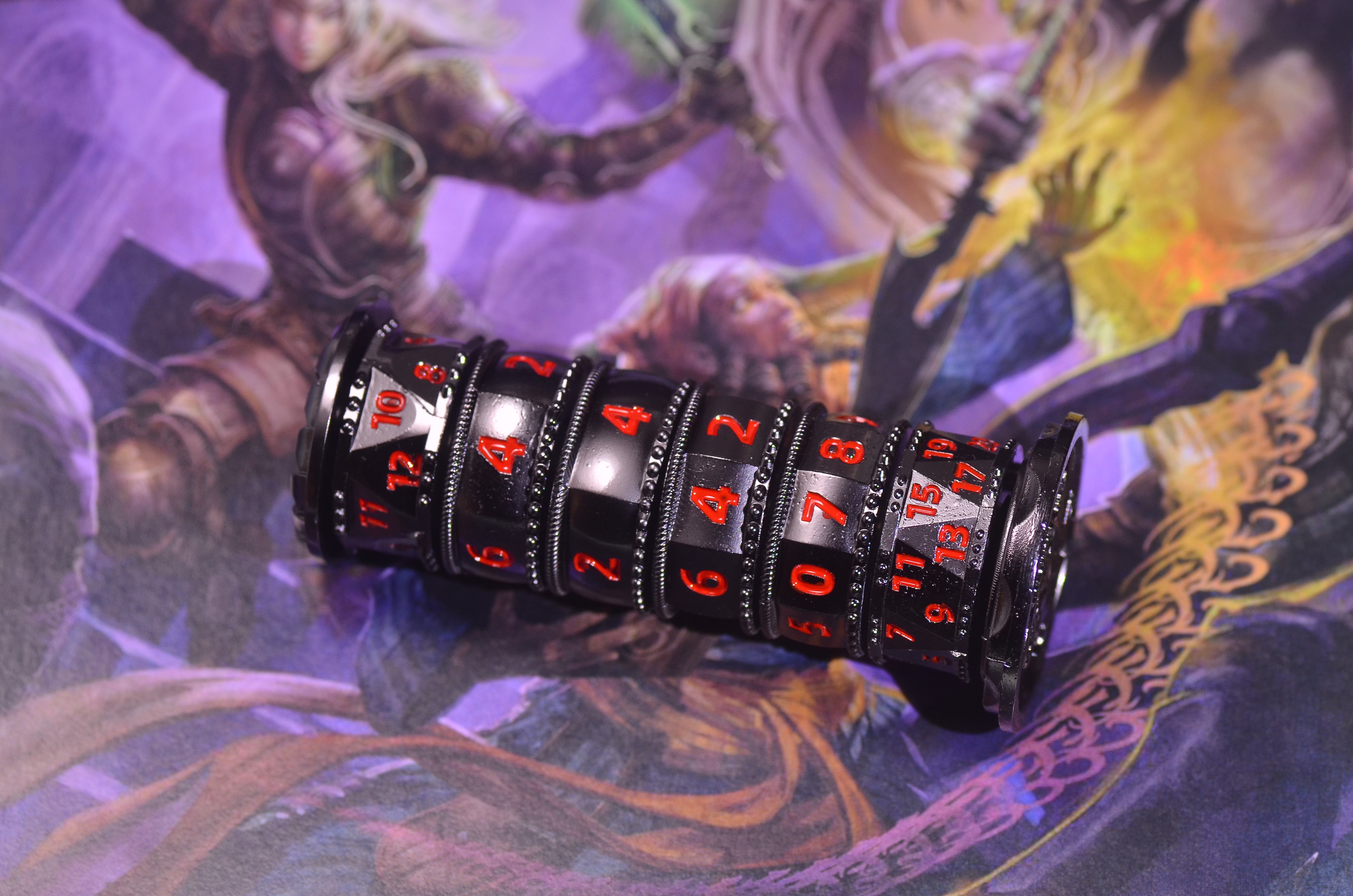 Rotating Prayer Wheel Dice - Unique Spinning Dragon Cylinder for DND