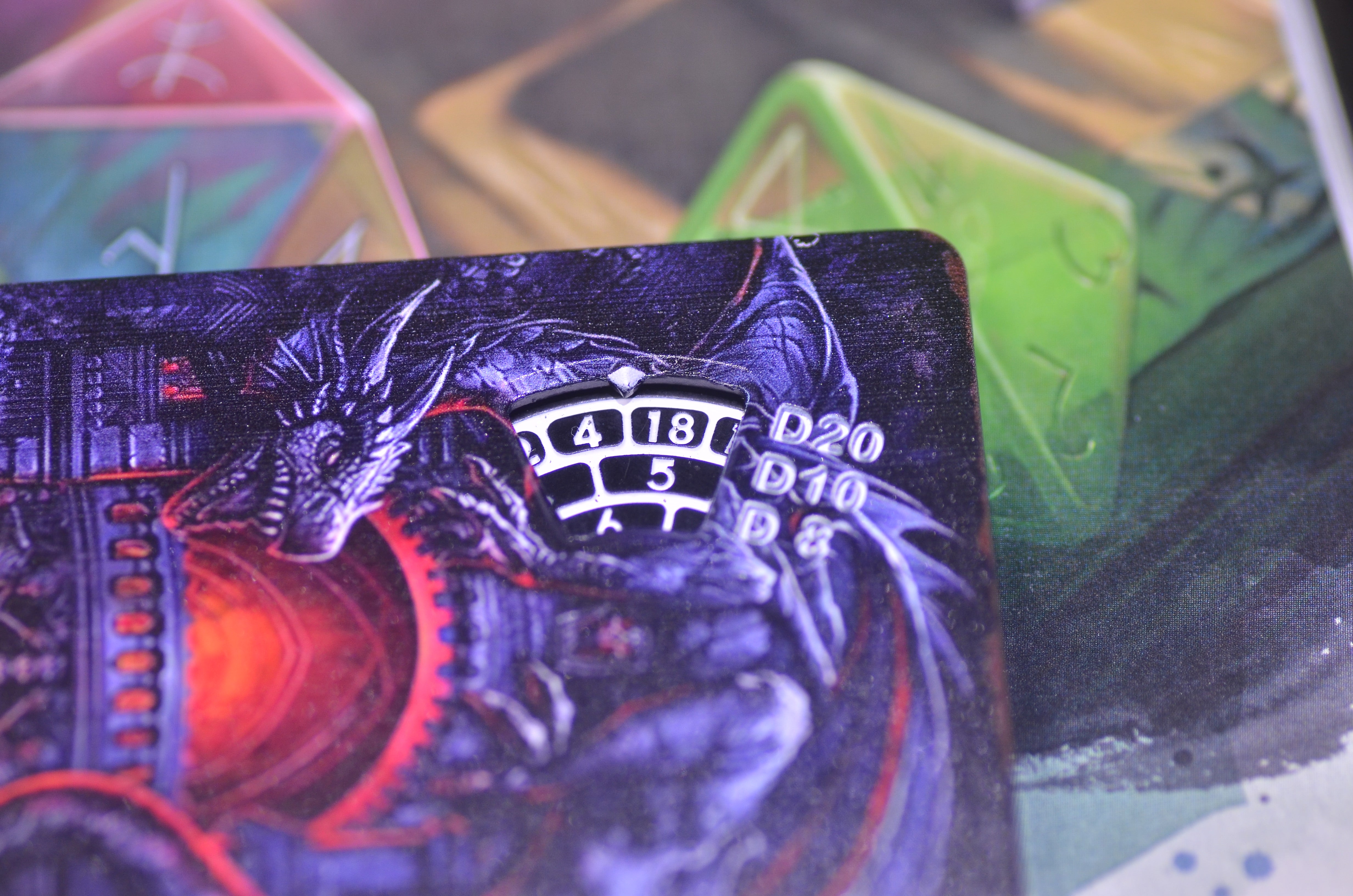 Magic Spinning Card Dice, Unique Design Dice,DND dice set,board game dice,spinner dice