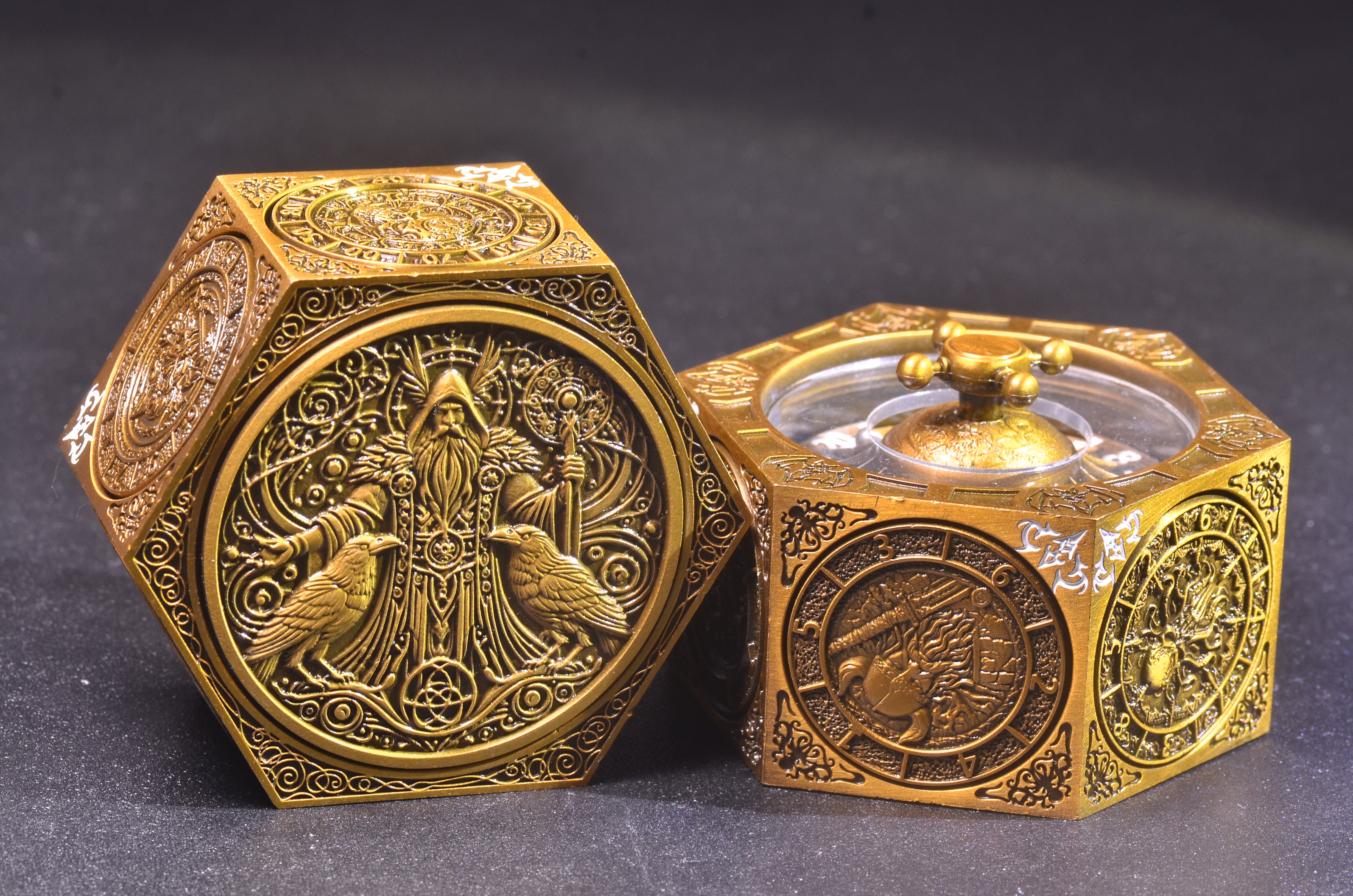 DND Arcane Cube Spinner DICE – All-in-One Dice Tower in Your Pocket