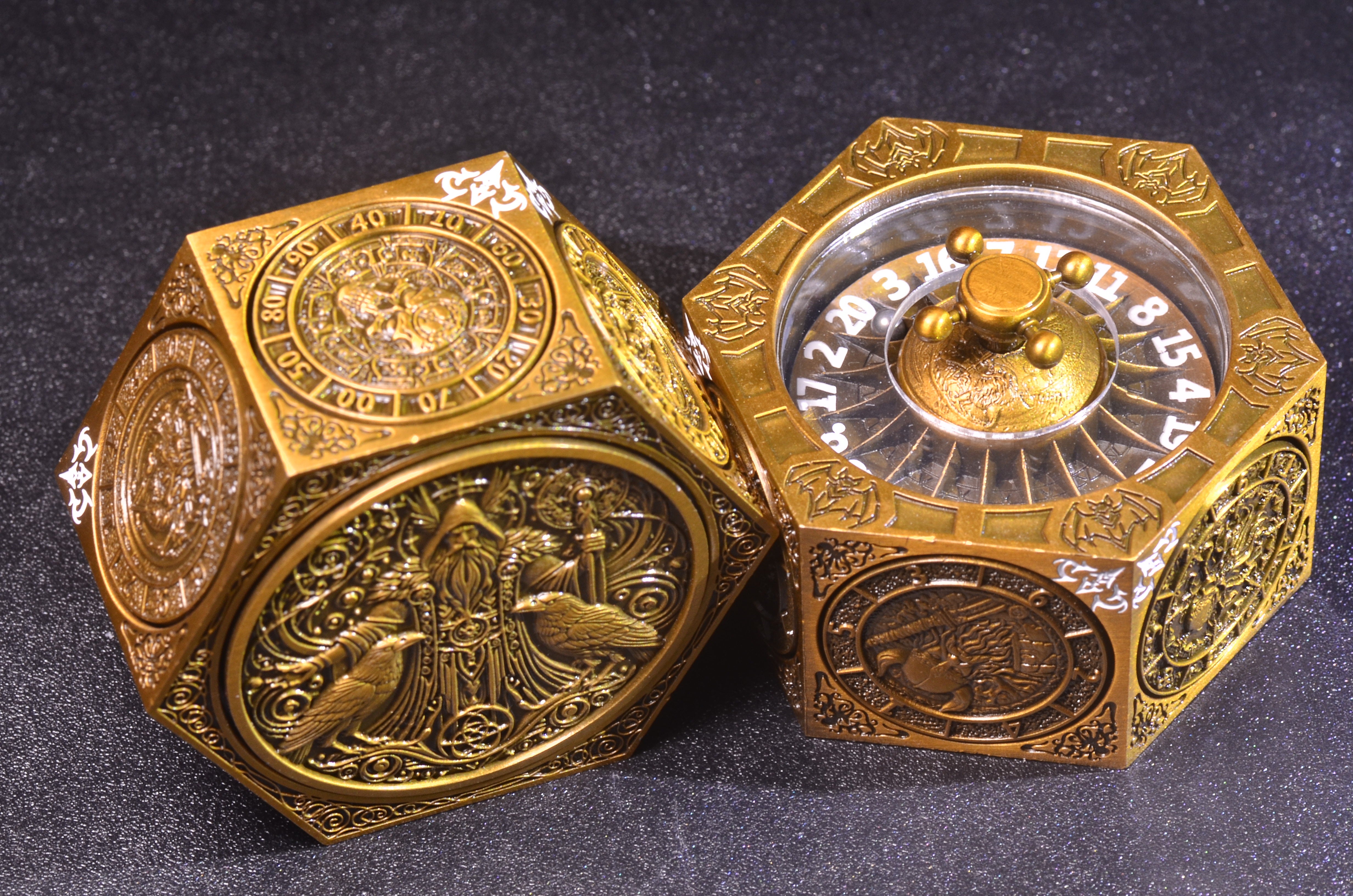 DND Arcane Cube Spinner DICE – All-in-One Dice Tower in Your Pocket