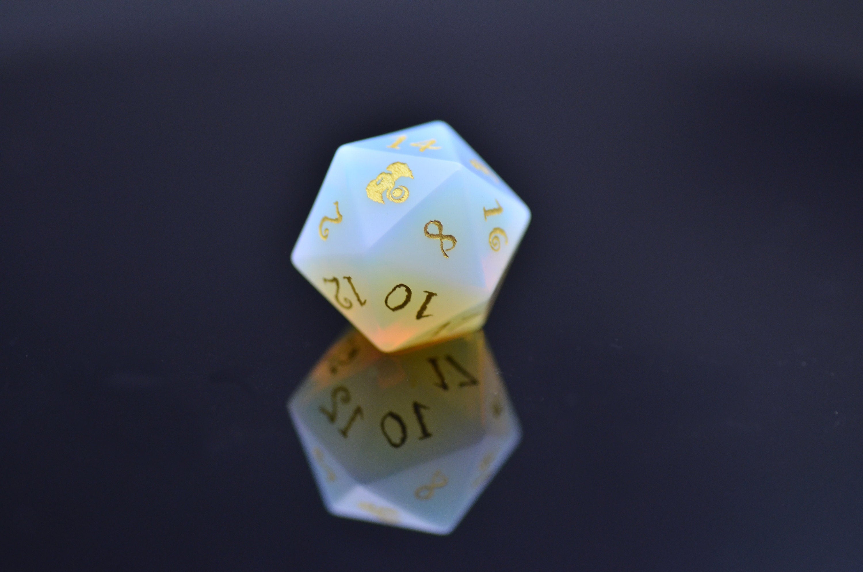 Opalite DND dice set | Gem Dice set Dragon Moon edition | Gemstone Dice set| Opal dice set | DND GIFT
