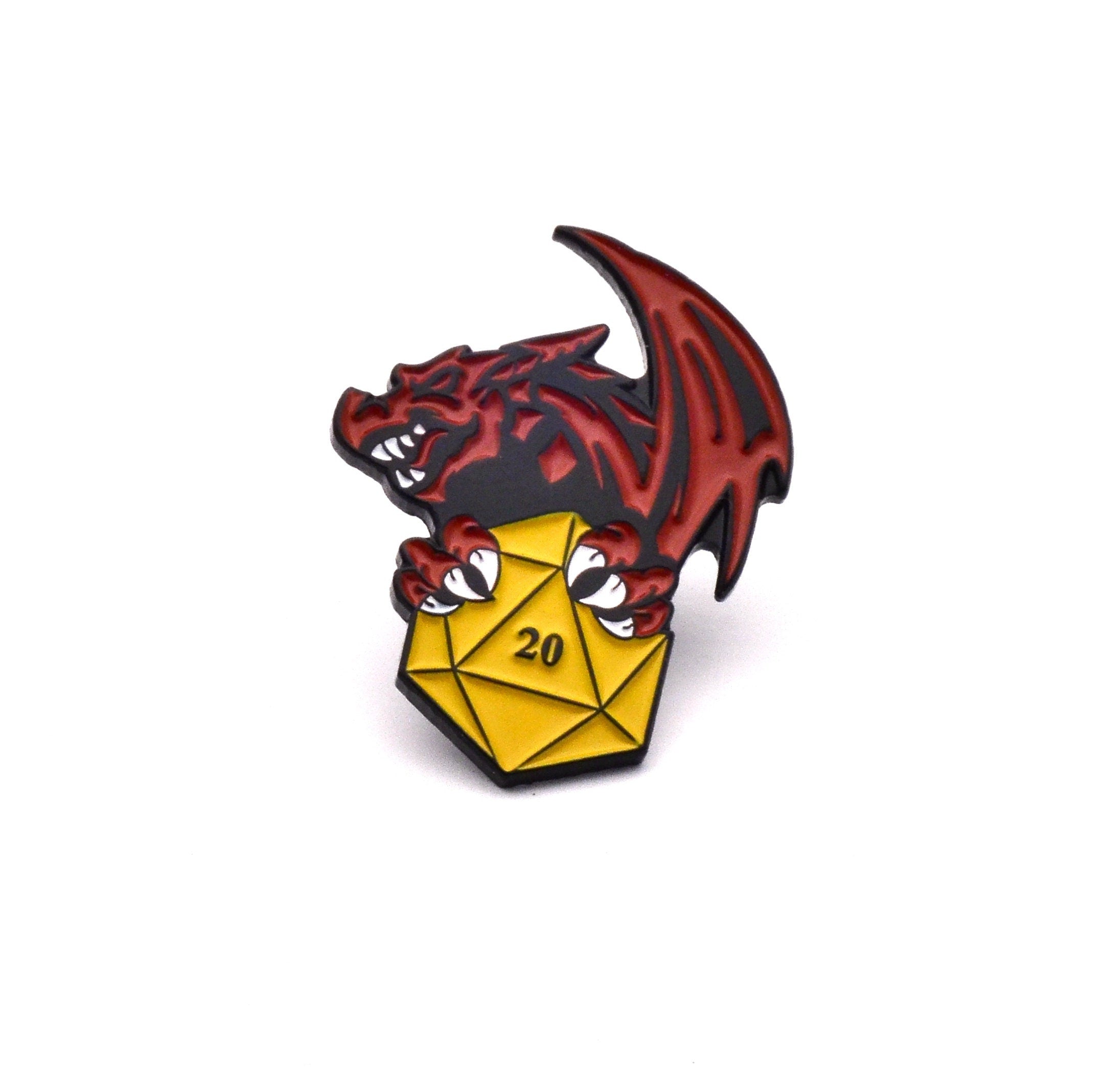 DND pin | dragon breastpin |Fantasy Tabletop RPG Brooch Gift for D&D lovers