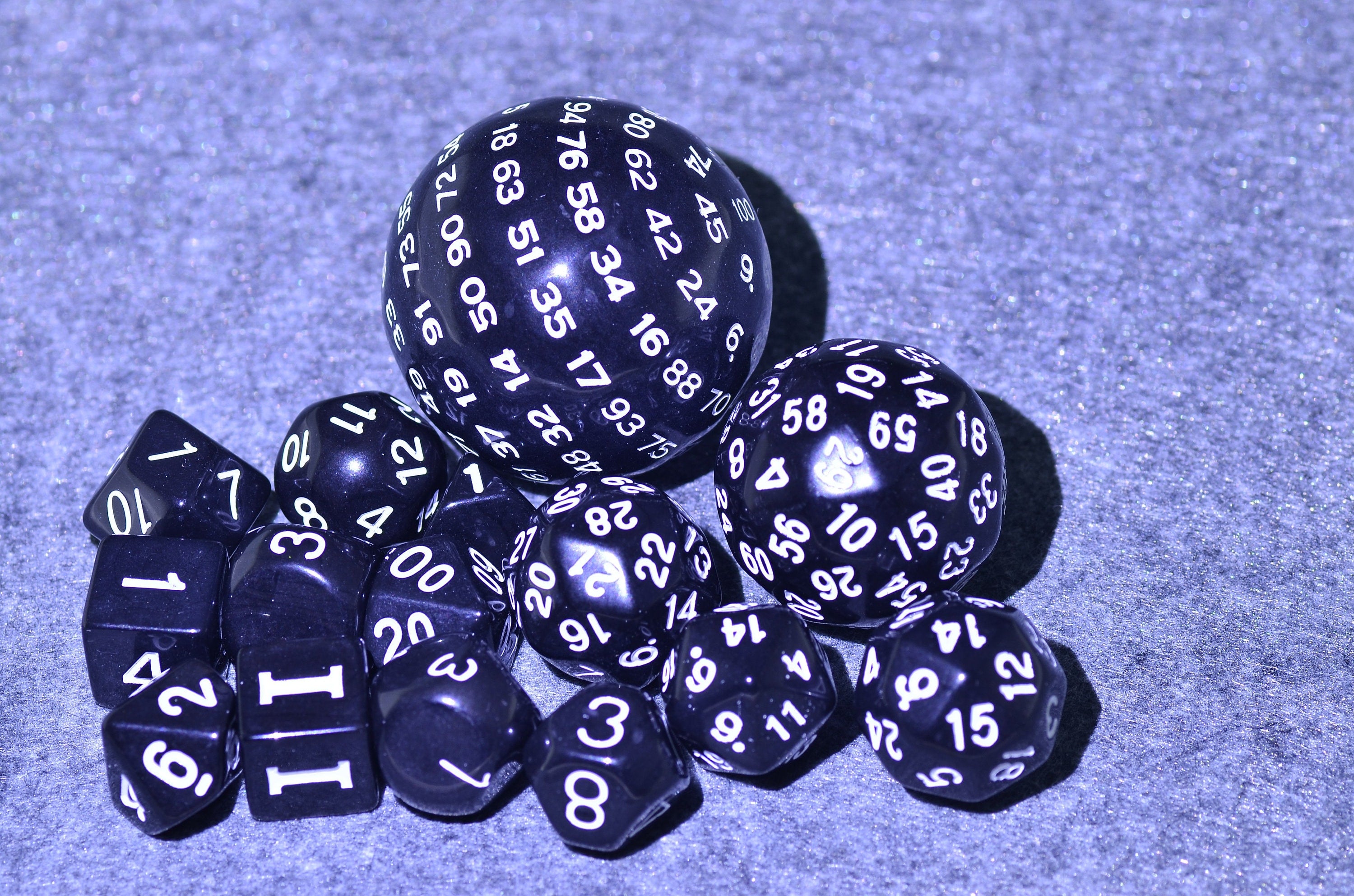 15 Piece Dice Set |zocchi Polyhedral dice SET| D100 dice | D60 dice | d30 DICE Five colors are available