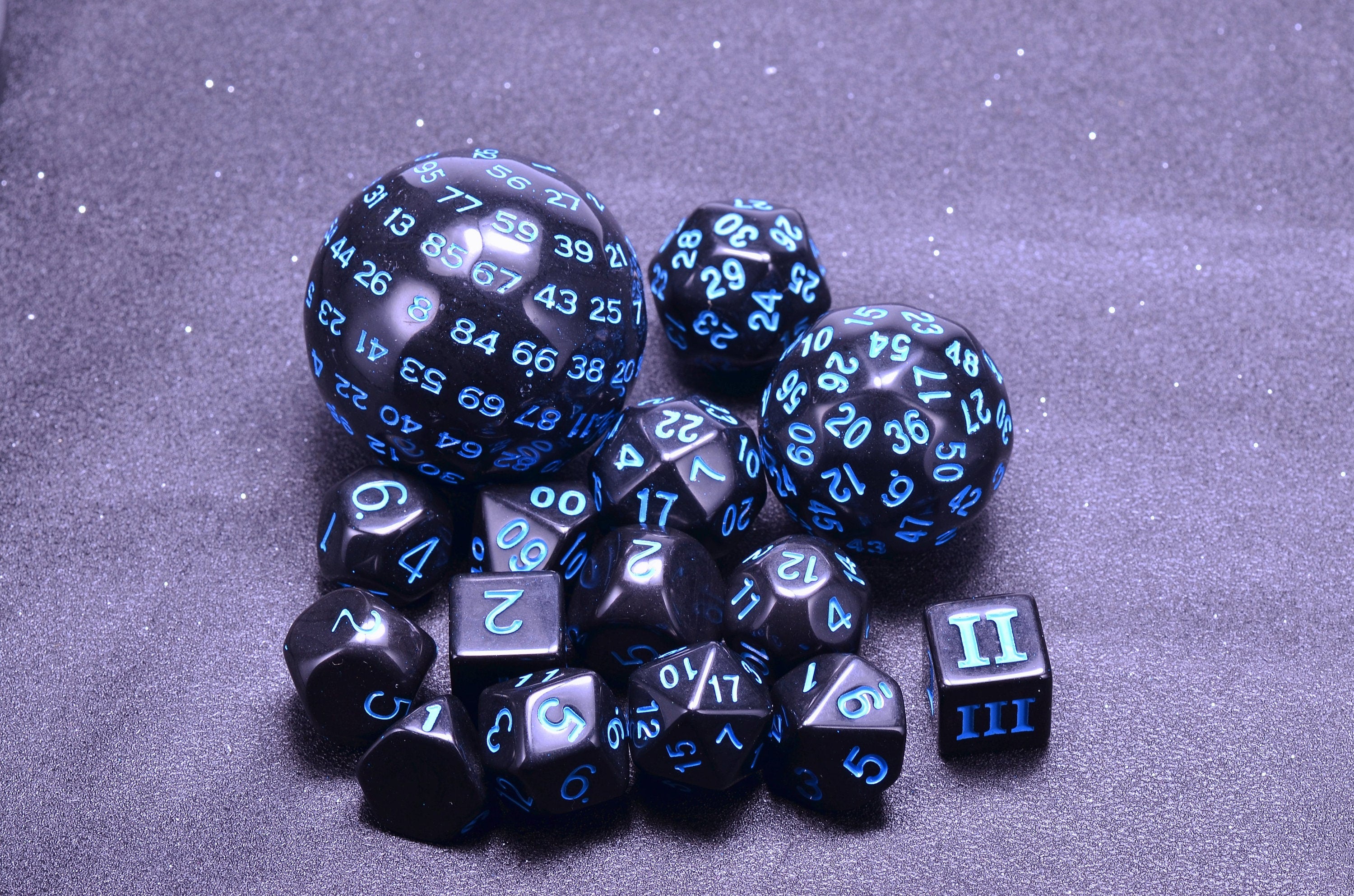 15 Piece Dice Set |zocchi Polyhedral dice SET| D100 dice | D60 dice | d30 DICE Five colors are available