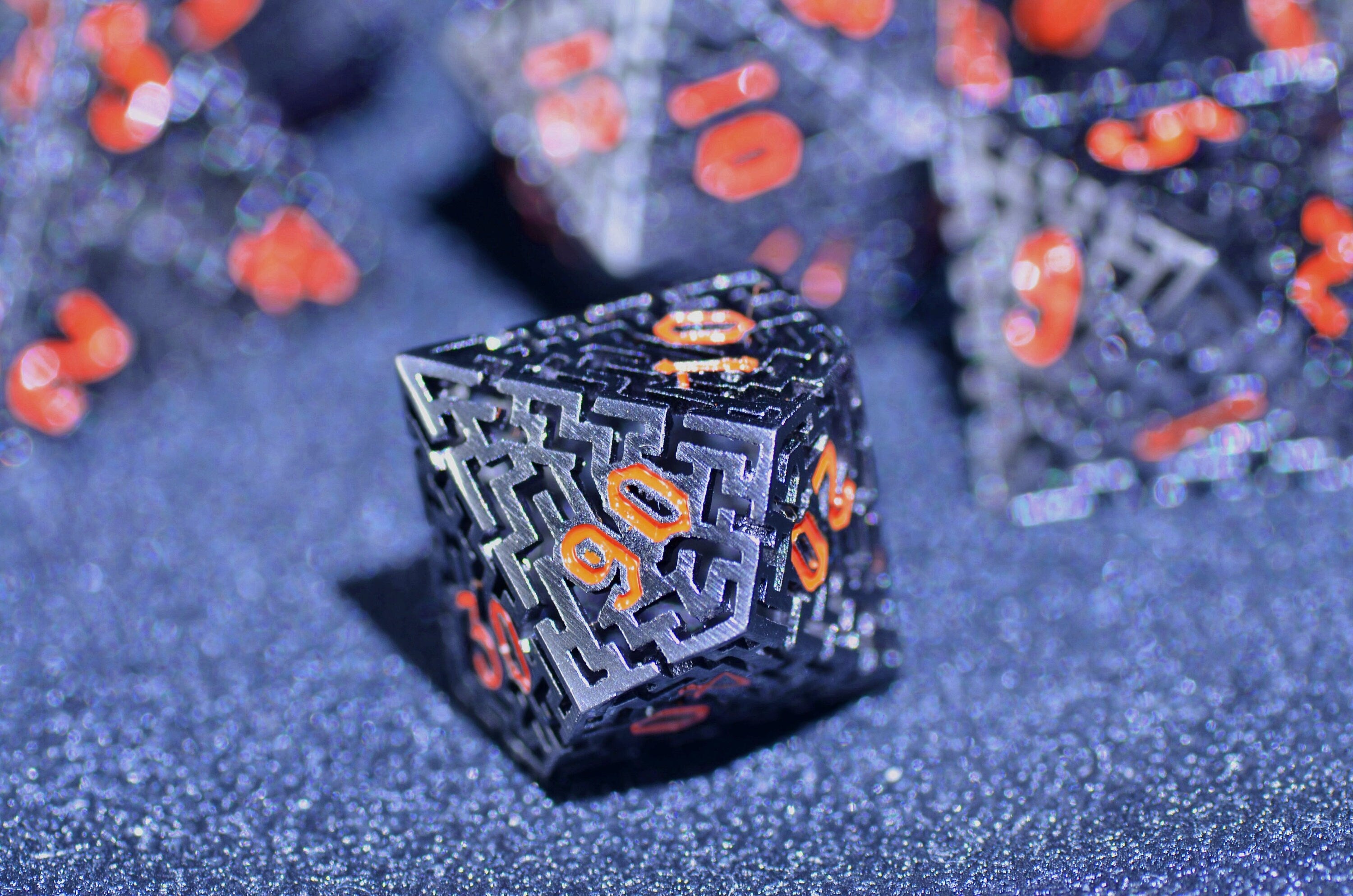 Labyrinth Hollow Dice Set - Crisp Rolling Metal for TTRPG