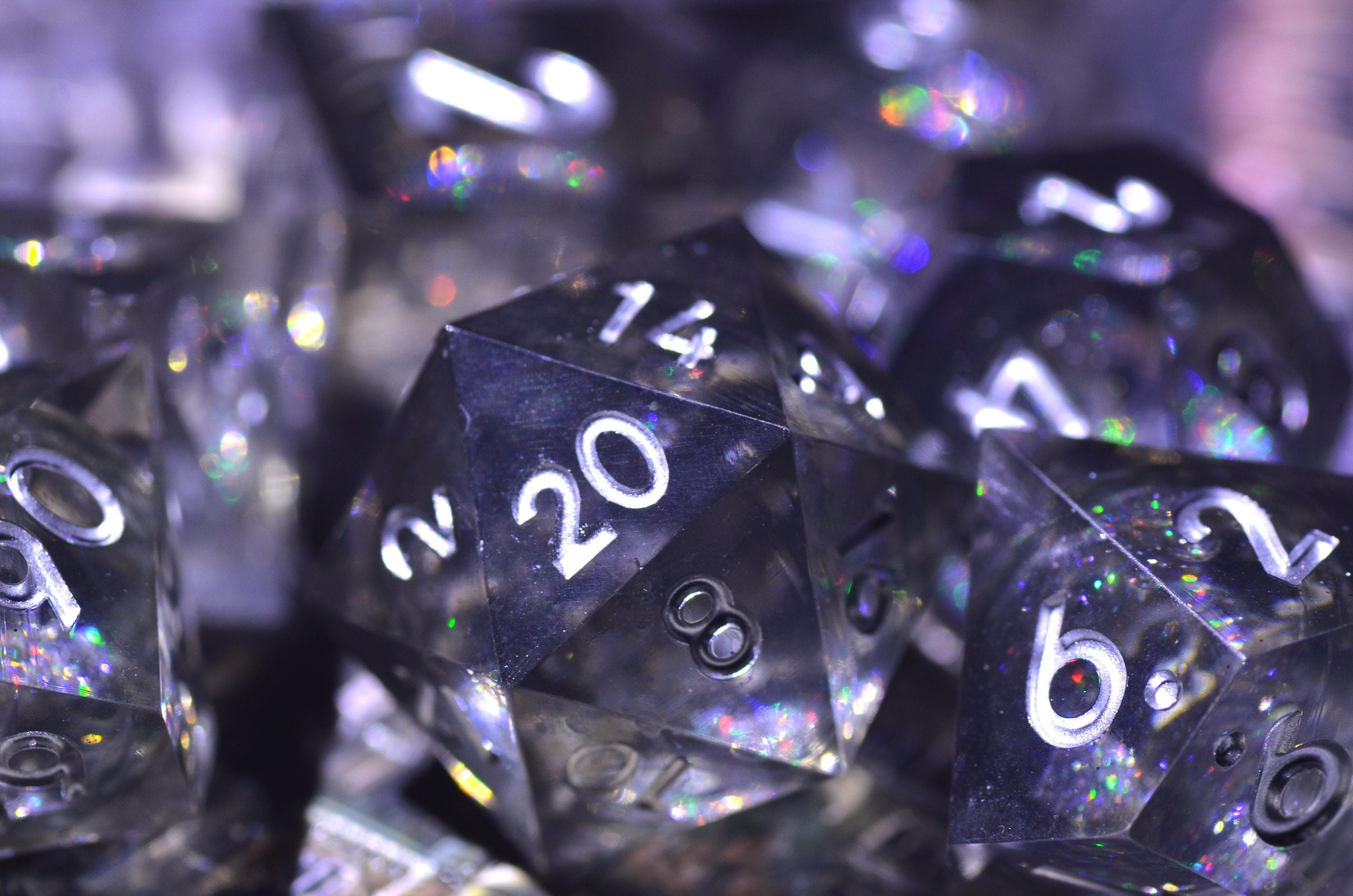 DND Black liquid core dice ,Arcane D&D dice SET, Galaxy dragon dice , Dungeons and Dragons resin dice set ,iridescent Polyhedral dice set