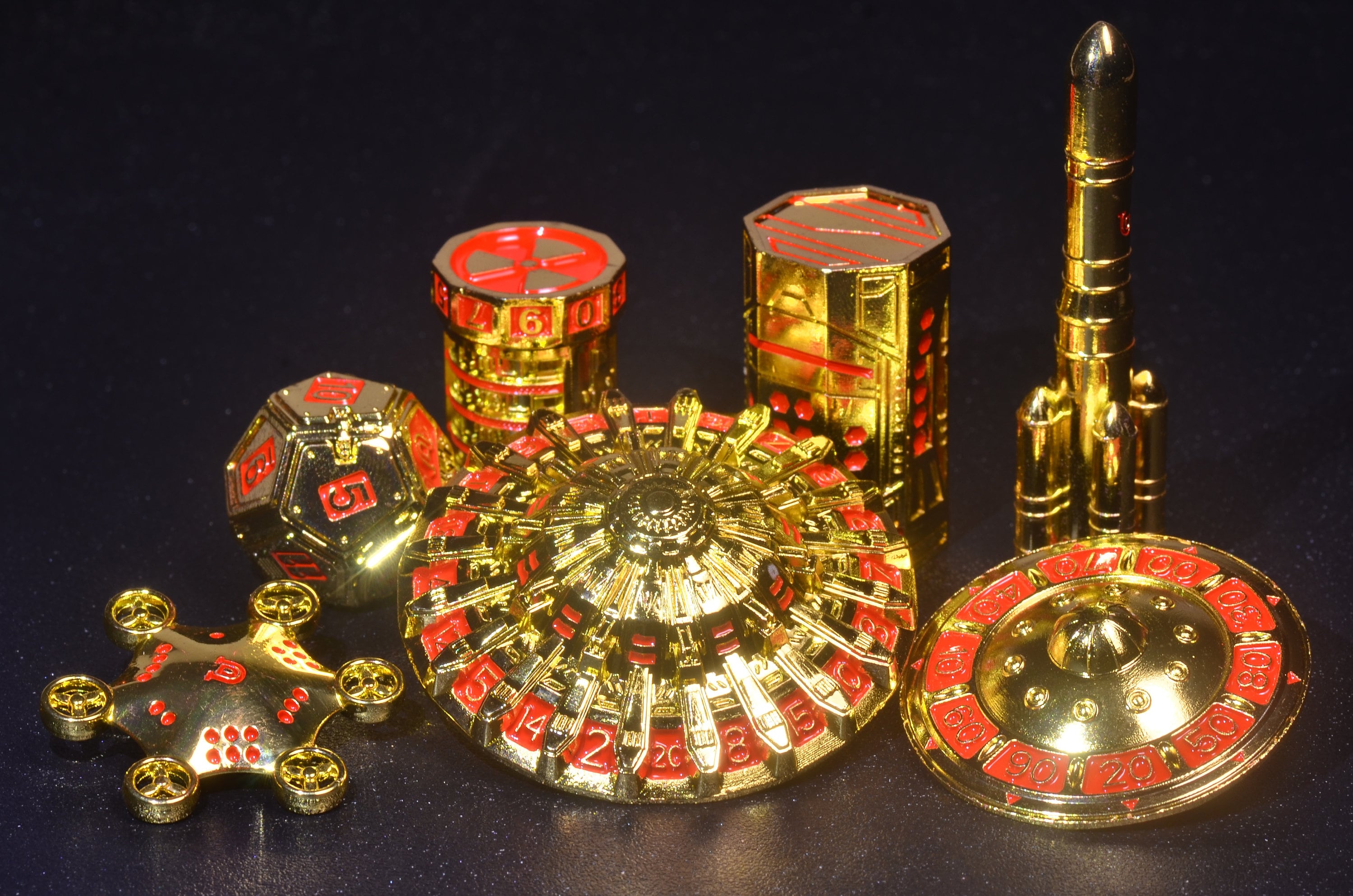 Star Wars Dice set, Spaceship Dice, Rocket Metal Dice,Weighted Metal Dice set, Unique Dice, DND Gift