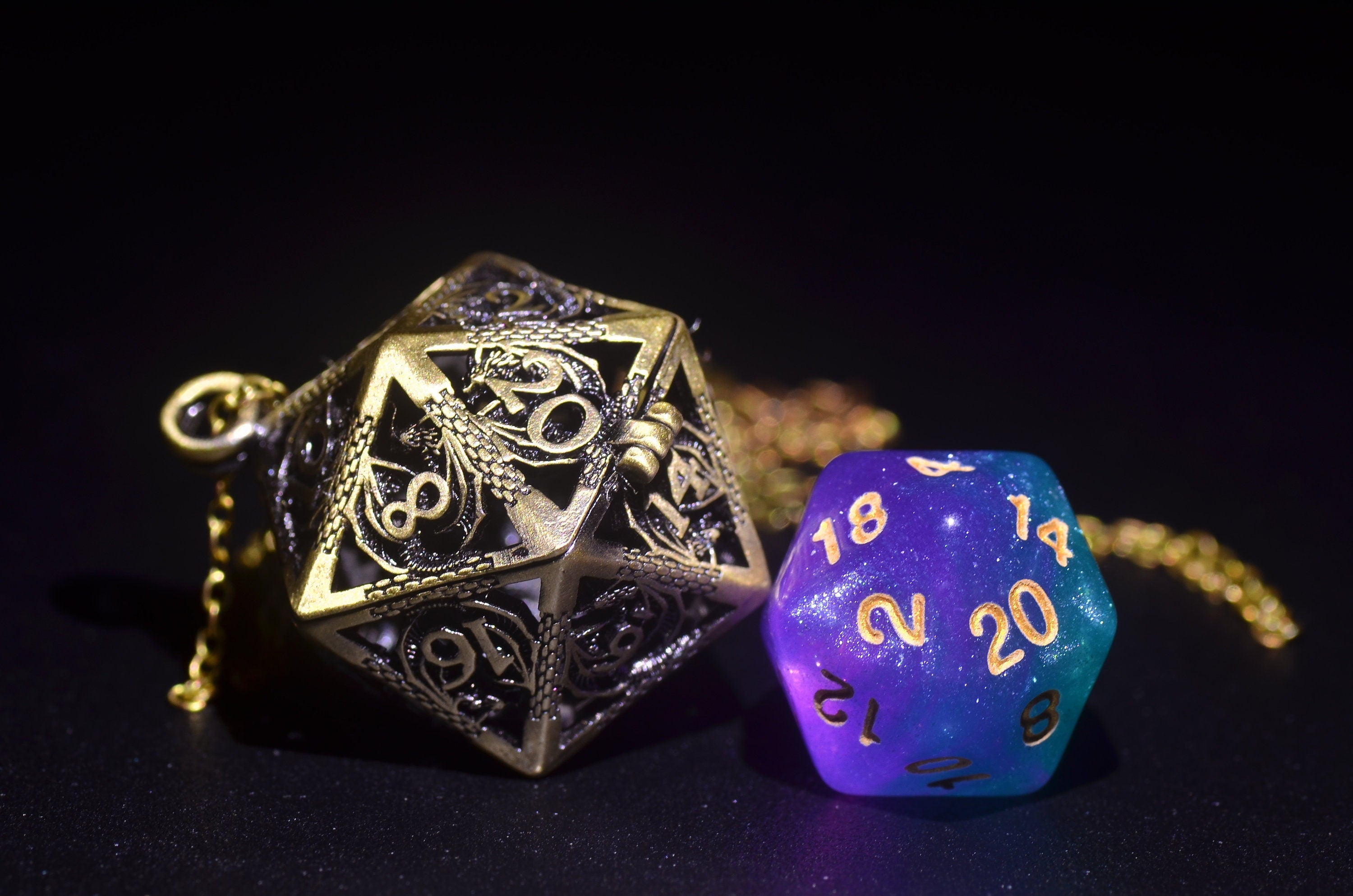 D20 in D20 dice cage Necklace,dnd dice jail, Dragon Dice cage Necklace,dnd dice holder,D20 Dragon Engraved Necklace,d20 pendant DND Gift