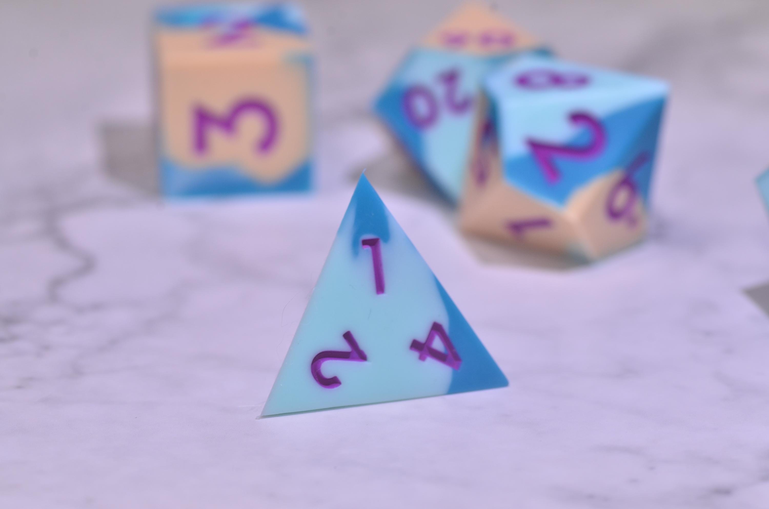 Squishy rainbow rubber dice, shape-shifting springback DND dice,Unique dice, D&D GIFT