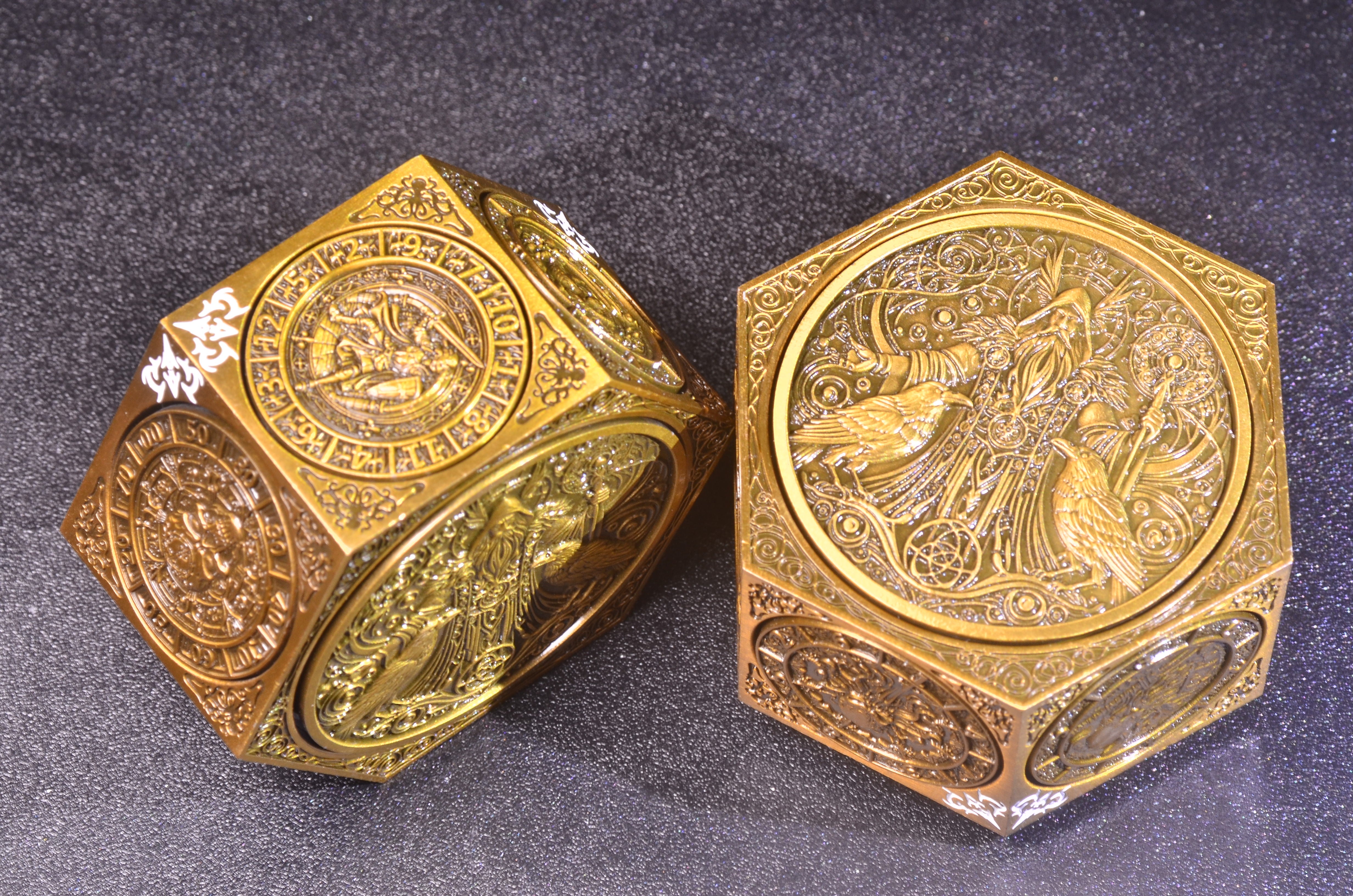 DND Arcane Cube Spinner DICE – All-in-One Dice Tower in Your Pocket